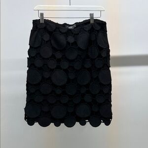 Stylish Black Circle Design Skirt